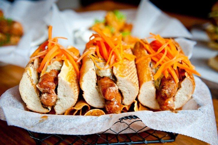 Hot Dog with Korean Carrots