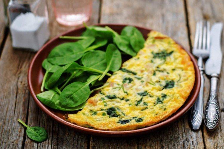 Omelet with Spinach