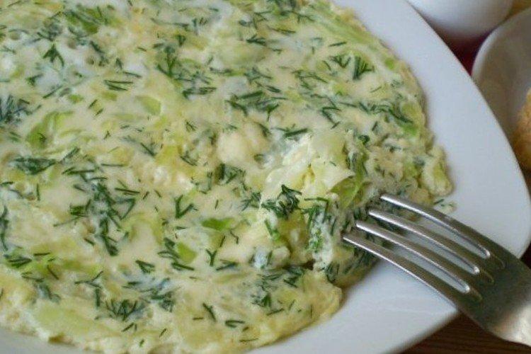 Omelet with Cabbage