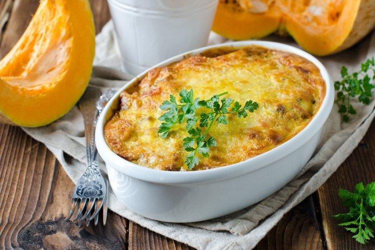 Gemüseauflauf mit Kürbis