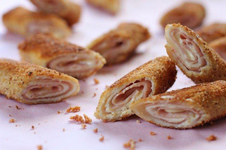 Ham Rolls for Red Wine