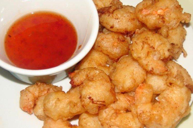 Camarones rebozados sin huevo ni lácteos