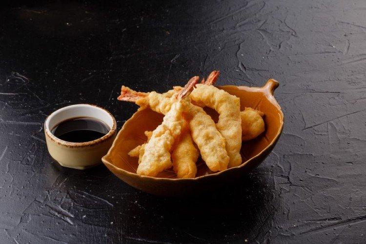 Camarones rebozados con queso