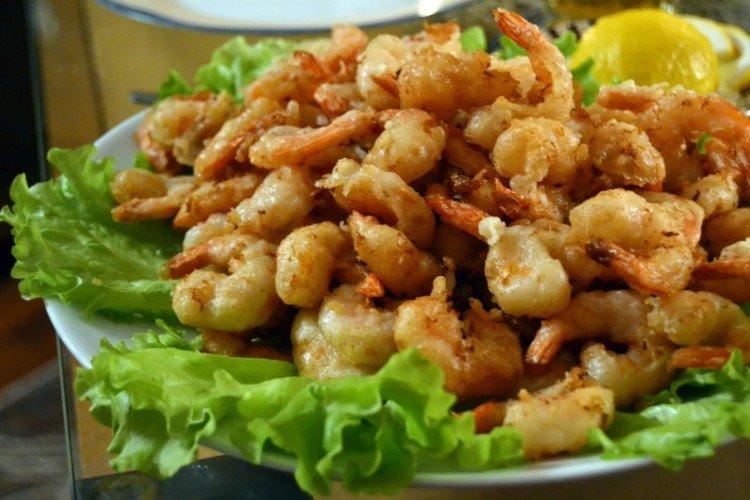 Camarones rebozados con cerveza