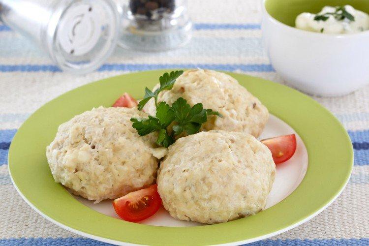 Albóndigas de pollo al vapor
