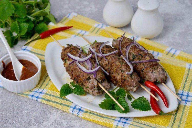 Lula kebab en sartén