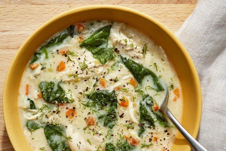 Chicken and Spinach Cheese Soup