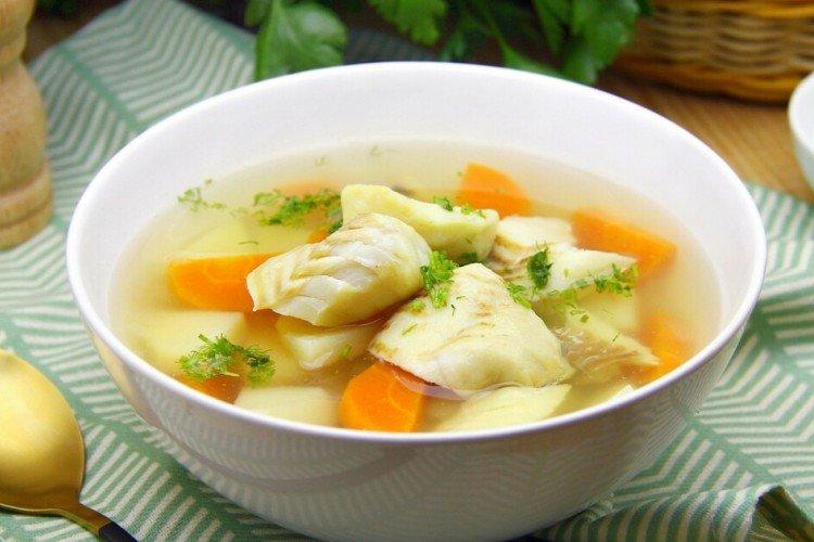 Fischsuppe vom Kabeljau