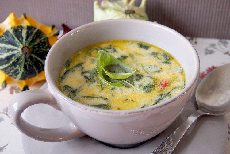 Käsesuppe mit Pute