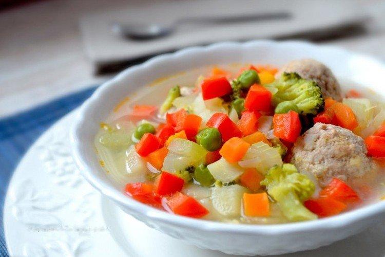 Vegetable and Meatball Soup