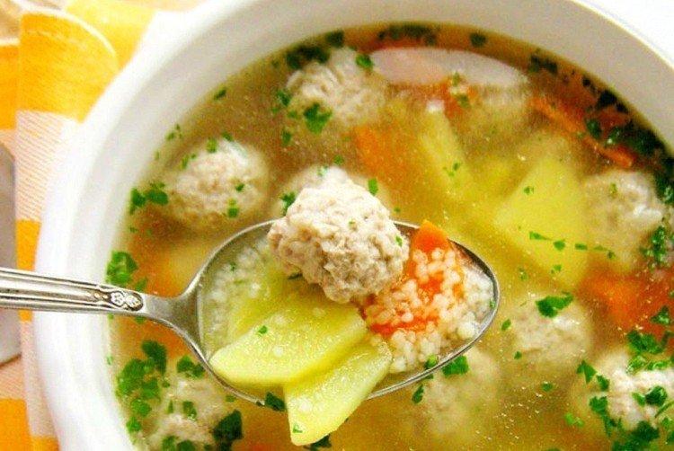 Meatball and Couscous Soup