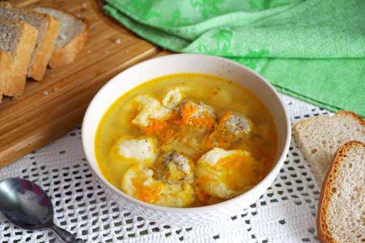 Meatball and Dumpling Soup