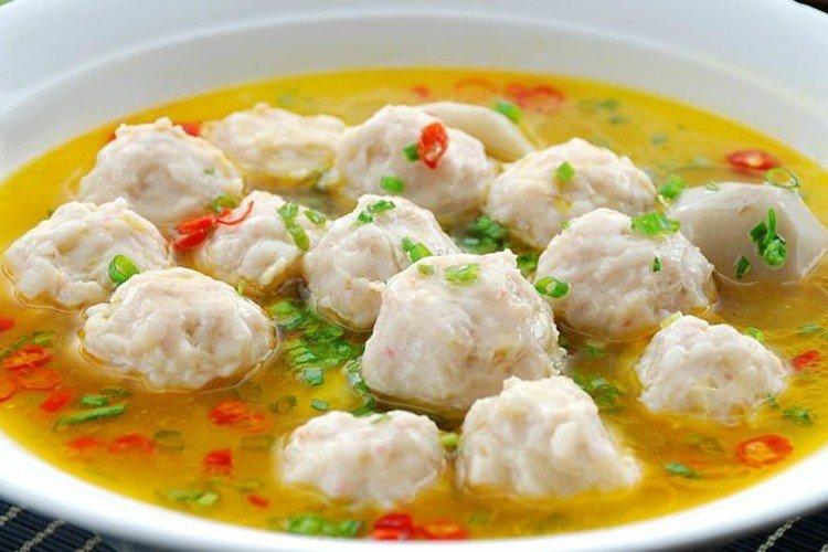 Fish Meatball Soup