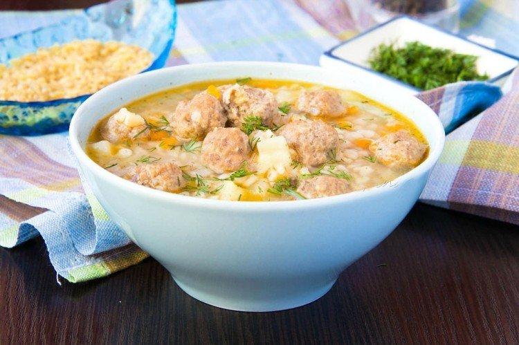 Meatball and Rice Soup