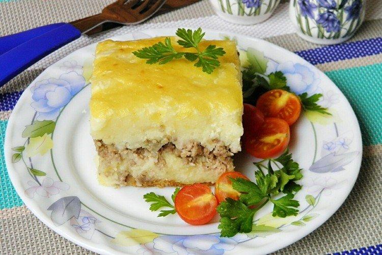 Quick Potato Casserole with Minced Meat