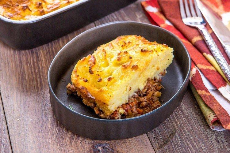 Potato Casserole with Minced Meat and Vegetables