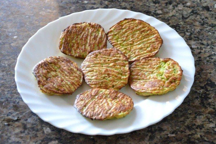 Tortitas de calabacín al horno