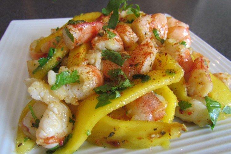 Garnelen mit Mango