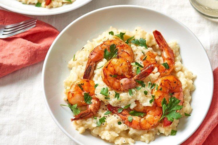 Risotto mit Garnelen