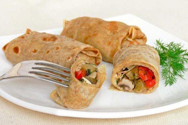 Gemüsefüllung für Pfannkuchen
