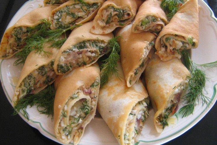 Pfannkuchenfüllung aus Hering und Karotten