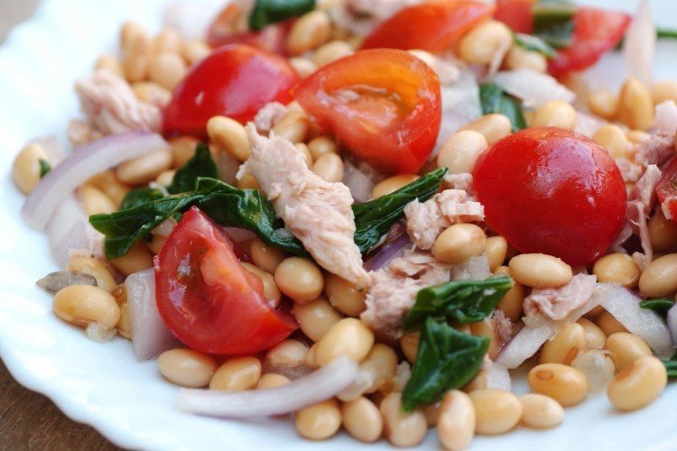 Ensalada de atún y judías