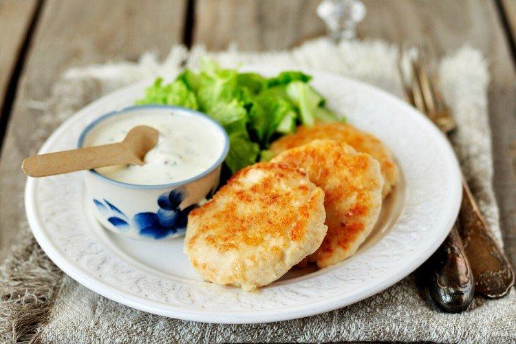 Putenfrikadellen mit Quark