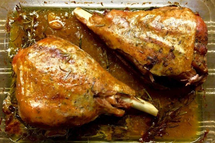 Turkey Drumstick with Butter