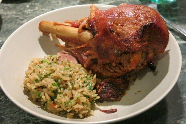 Turkey Drumstick with Rice