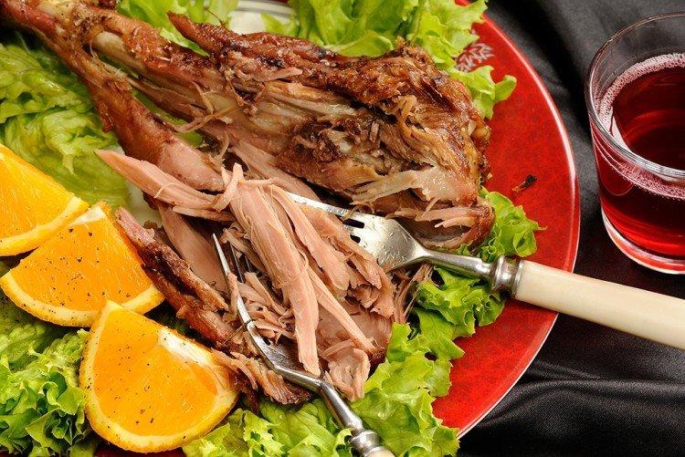 Turkey Drumstick with Orange