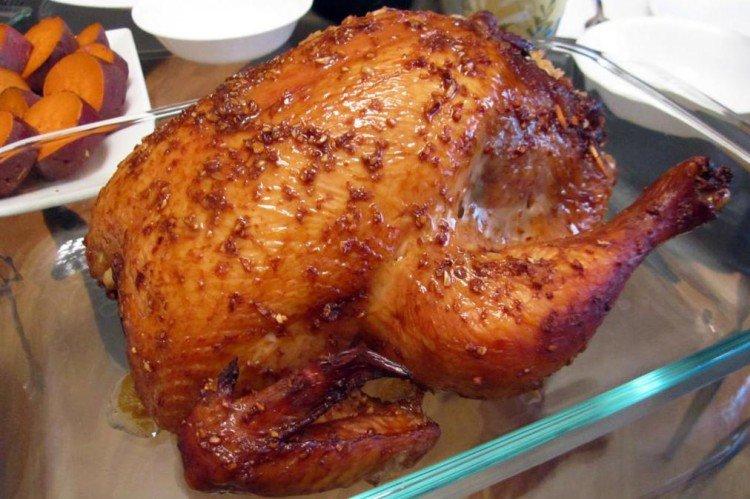 Pollo con salsa de soja en bolsa
