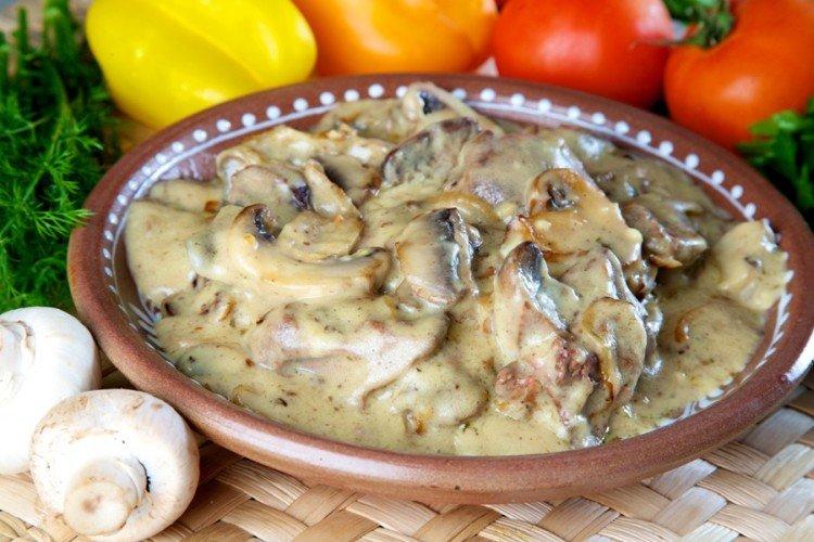 Putenleber in Milch