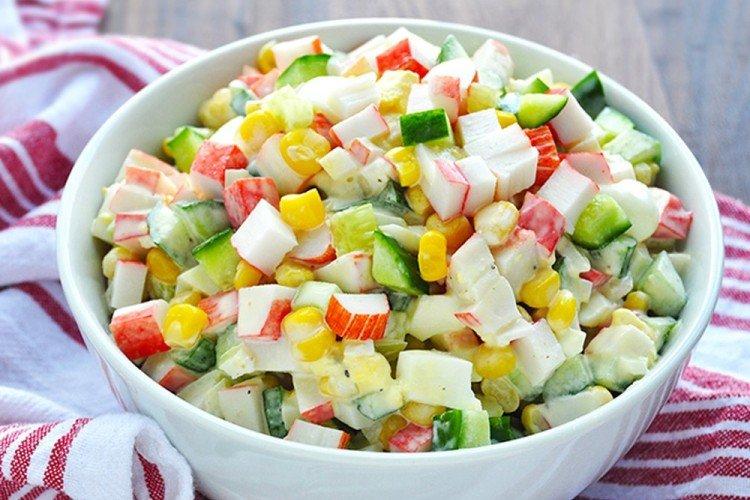 Crab Salad with Cucumbers