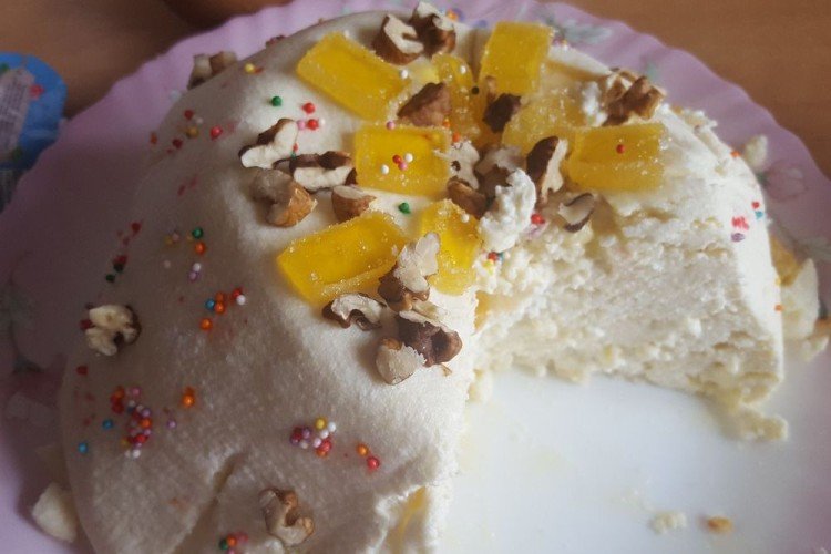 Cottage Cheese Paskha in a Multicooker