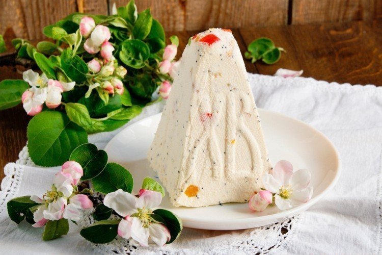 Cottage Cheese Paskha with Gelatin
