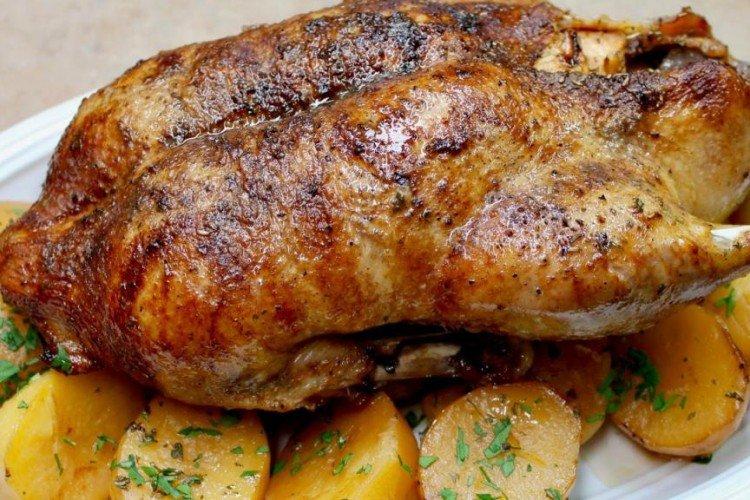 Duck with Potatoes in a Roasting Bag