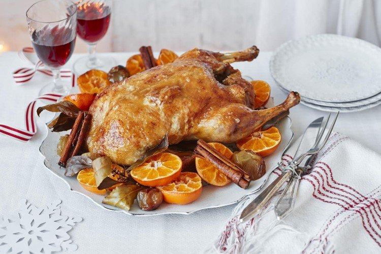 Baked Duck with Oranges in a Roasting Bag