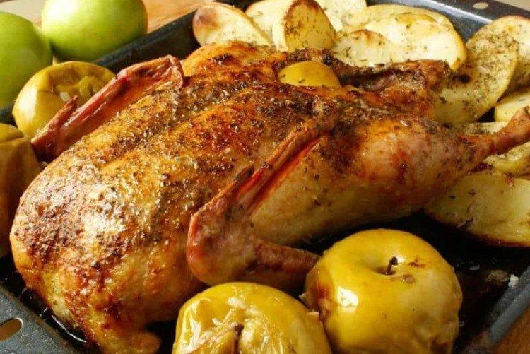 Duck with Apples in a Roasting Bag