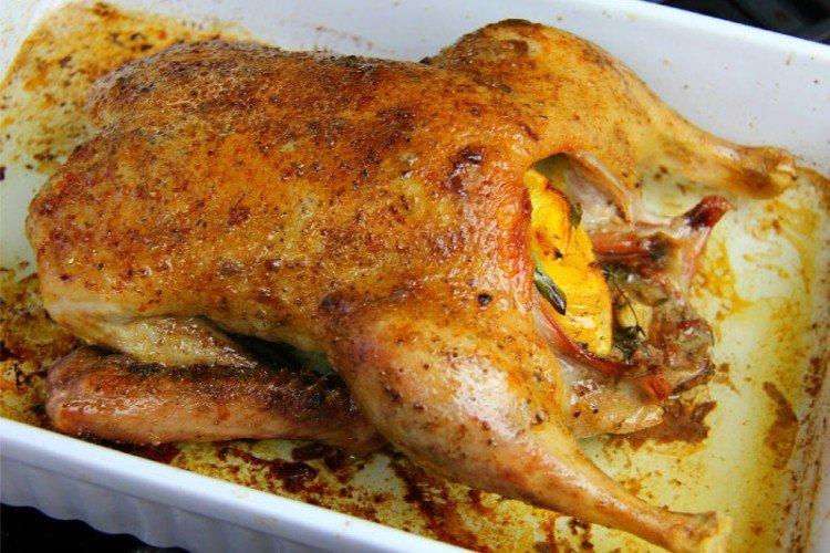 Duck with Mayonnaise, Baked in a Roasting Bag