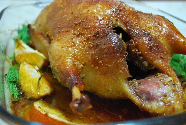 Duck with Mustard in a Roasting Bag