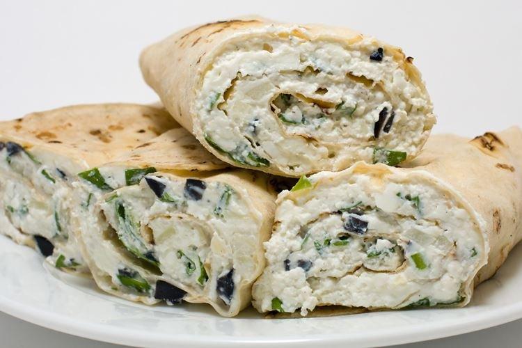 Requesón y verduras