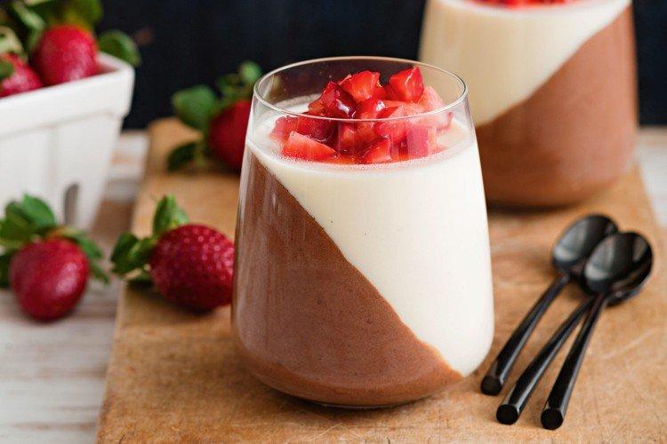 Layered Kefir Panna Cotta
