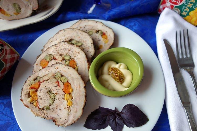 Schweinebraten mit Gemüse