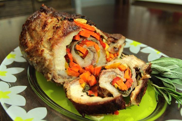 Schweinebraten mit Karotten