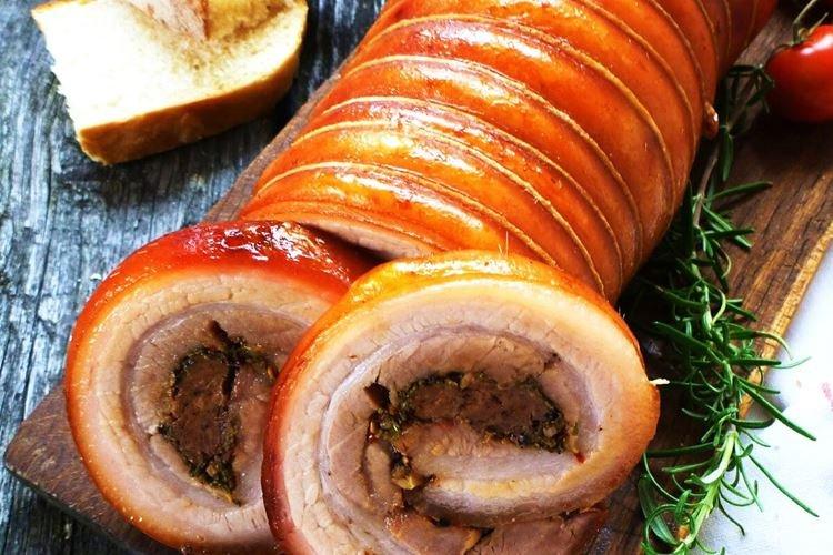 Schweinebraten mit Auberginen