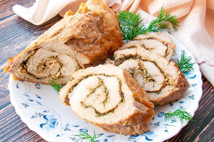 Gekochter Schweinebraten