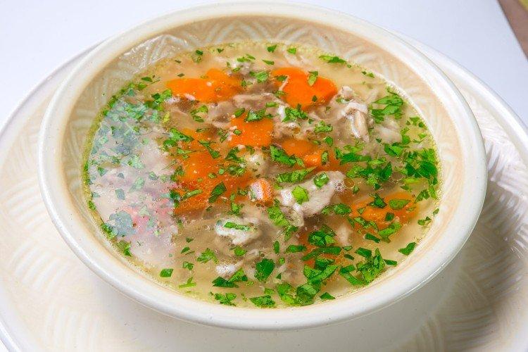 Chicken Broth with Root Vegetables