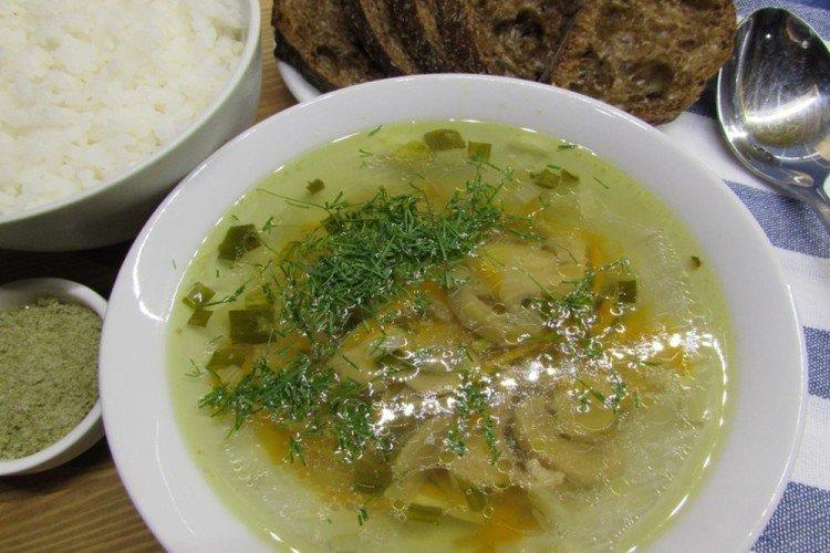Chicken Broth with Mushrooms
