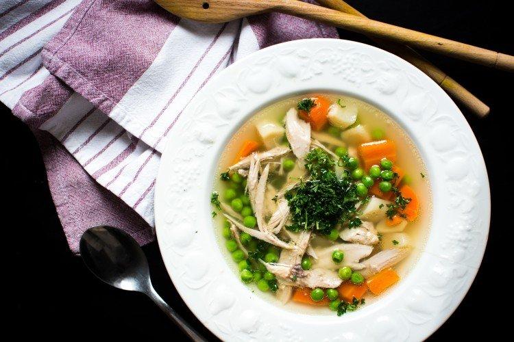 Chicken Broth with Vegetables