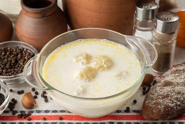 Milk Soup with Dumplings
